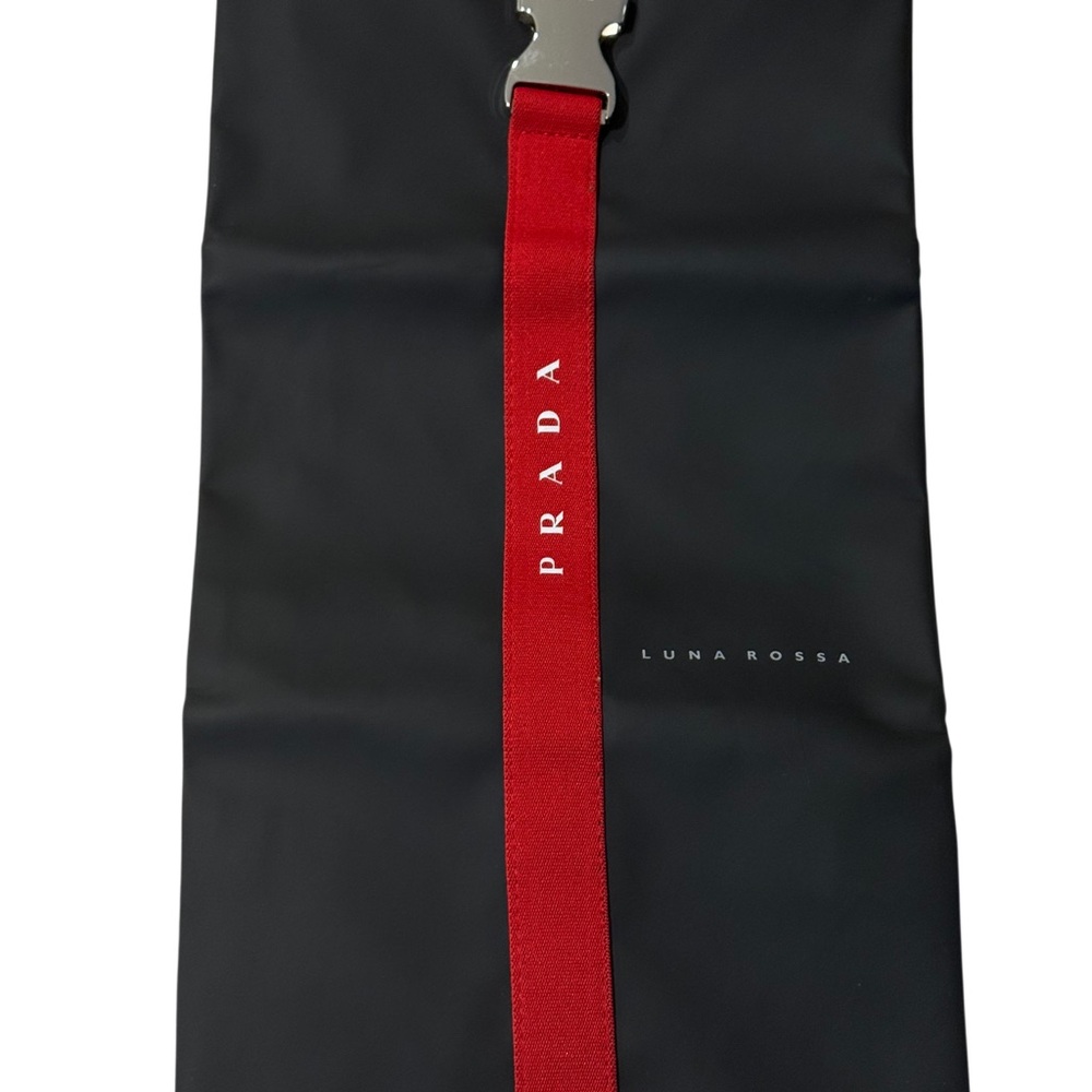 Prada Luna Rossa Ocean black travel pouch toiletry bag